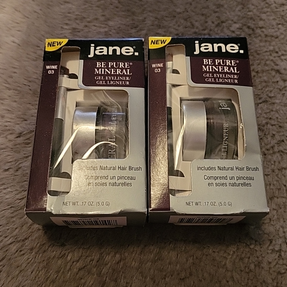 Jane Be Pure Mineral Gel Eyeliners WINE x2